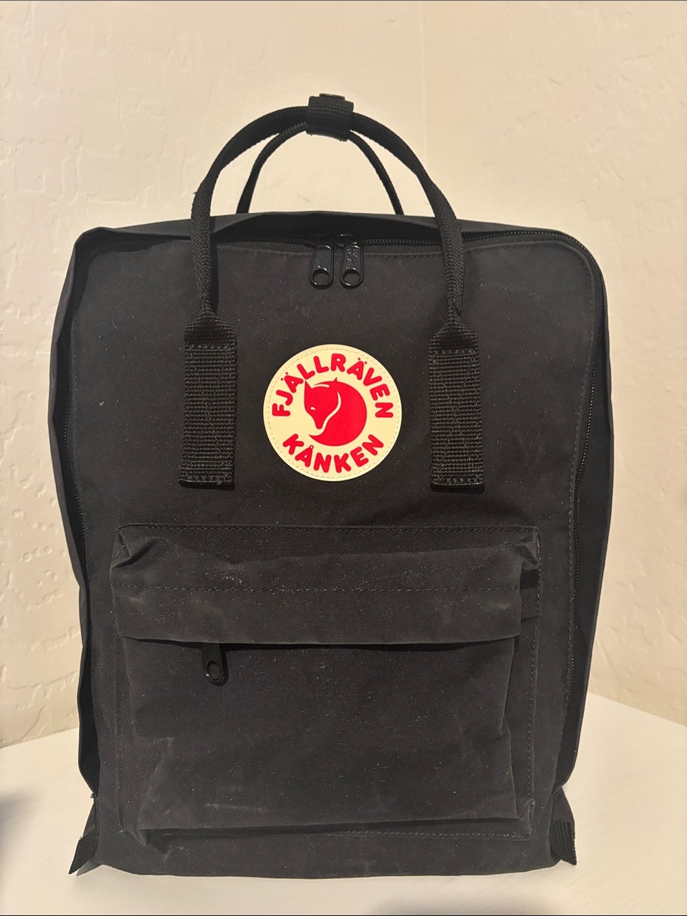 Kånken Black Canvas Backpack